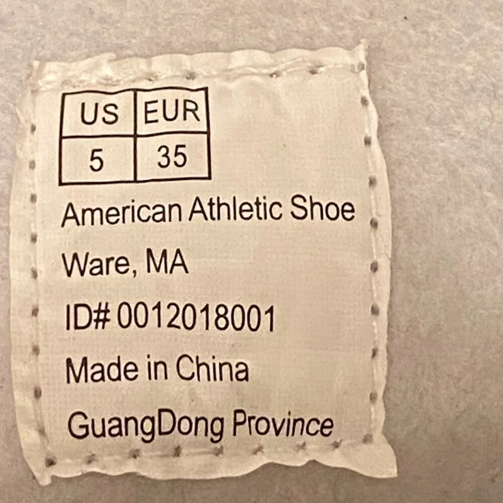 Ice Skates White Ice Figure Skating Shoe by American Athletic Girls Youth Size 5 - Picture 15 of 15